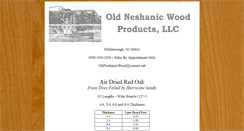 Desktop Screenshot of oldneshanicwoodproducts.com